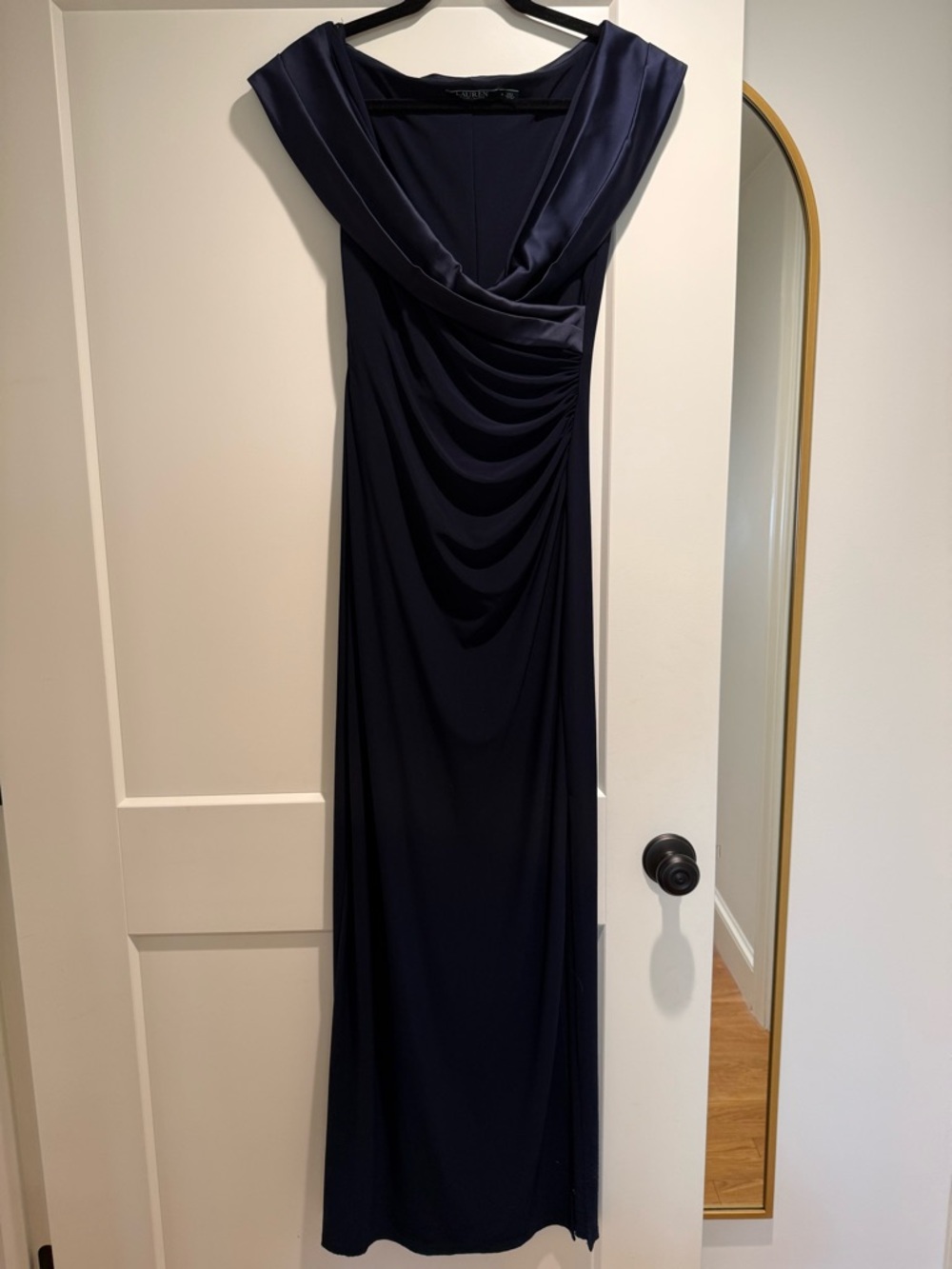 Lauren Ralph Lauren Navy Blue Maxi Dress